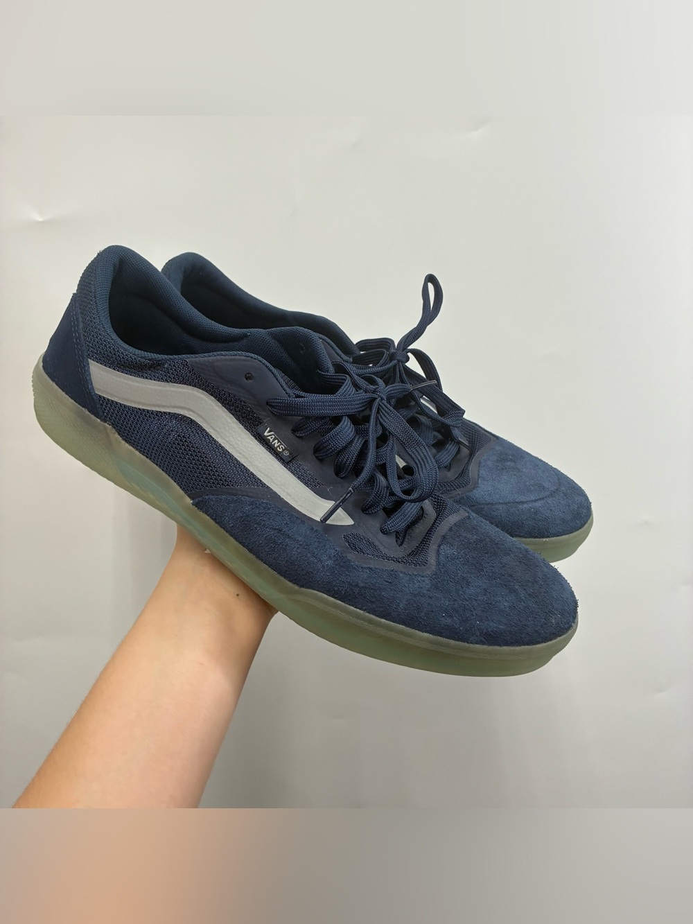 Vans AVE Pro Sneakers Skater Shoes Mens 11 Blue Anthony Van Engelen Dress Lace